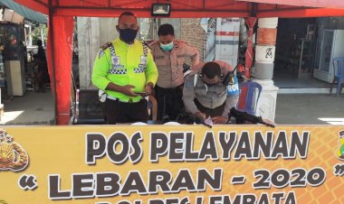 Kasi-Propam-Polres-Lembata-Lakukan-Pengecekan-Personil-Pos-Pengamanan-Ops-Ketupat-2020