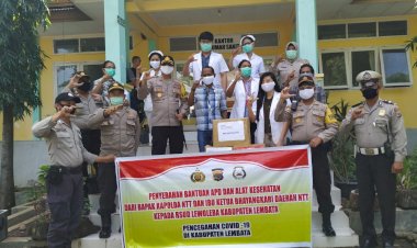 Kapolres-Lembata-Bagikan-Alat-Kesehatan-Untuk-RSUD-Lewoleba
