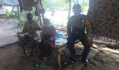 Jelang-Hari-Bhayangkara-Ke-74,-Bhabinkamtibmas-Desa-Bean-Himbau-Warganya-Untuk-Selalu-Mengedepankan-Protocol-Kesehatan-Di-Era-New-Normal-Ini.