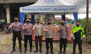 Kapolres-Lembata-Tinjau-Pos-Pengamanan-Natal-Dan-Tahun-Baru-2022,-Ops-