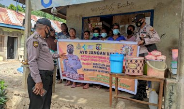 Penanggulangan-Covid-19-Polsek-Buyasuri-Tingkatkan-Himbauan-Protkes.