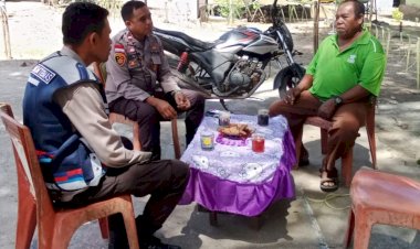 Jalin-Silahturahmi-Dengan-Tokoh-Masyarakat,Kapolsubsektor-Lebatukan-Sambang-Dan-Sampaikan-Pesan-Kamtibmas