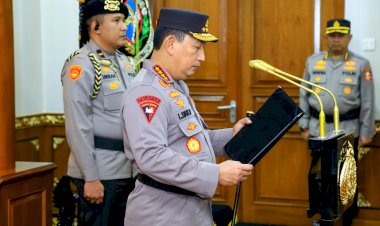 Kapolri-Lantik-Brigjen-Dwi-Irianto-Jadi-Kapolda-Sultra