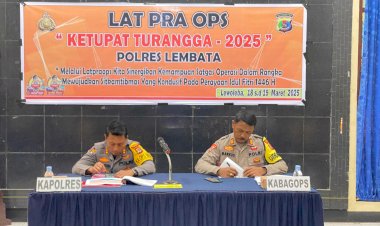 Pimpin-Latihan-Pra-Operasi-Ketupat-Turangga-2025,-Kapolres-Lembata-Tekankan-Kerja-Profesional-Seluruh-Anggota