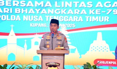 *Kapolda-NTT-Pimpin-Doa-Bersama-Lintas-Agama,-Pererat-Kebersamaan-Jelang-HUT-Bhayangkara-ke-79*