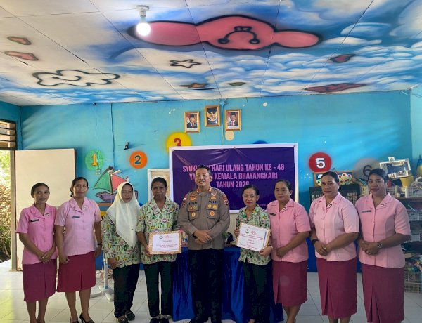 YAYASAN KEMALA BHAYANGKARI CABANG LEMBATA GELAR SYUKURAN HUT KE-46