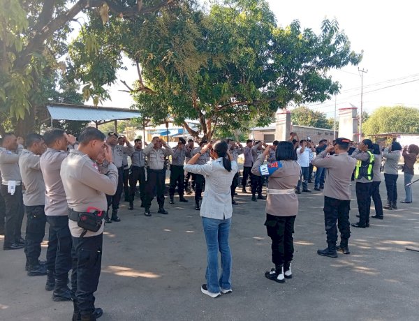 POLRES LEMBATA GELAR TERAPI USEFT BAGI ANGGOTA DAN MASYARAKAT DALAM RANGKA MEMERIAHKAN HUT BHAYANGKARA KE-80.