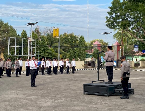 Kapolres Lembata Pimpin Apel Jam Pimpinan, Tekankan Pentingnya Menjaga Kamtibmas Tetap Aman dan Kondusif.