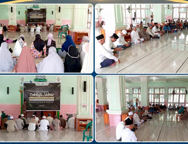 Wakapolres Lembata Hadiri Tabligh Akbar di Masjid Agung Al-Ikhlas Lewoleba.