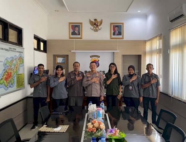 Kapolres Lembata Terima Kunjungan Silaturahmi dan Konsolidasi Demokrasi Bawaslu Kabupaten Lembata.