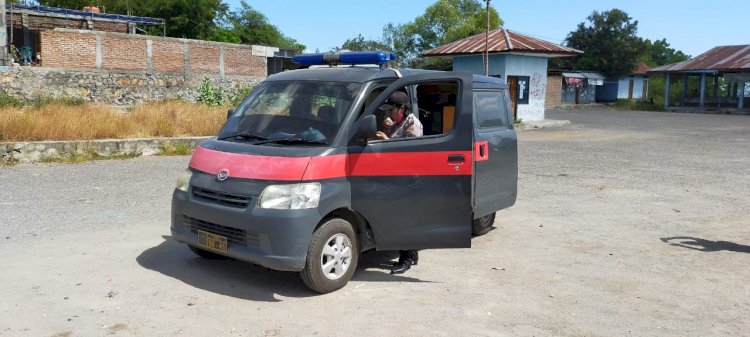 Cegah Covid-19 Satbinmas Polres Lembata Lakukan Himbauan