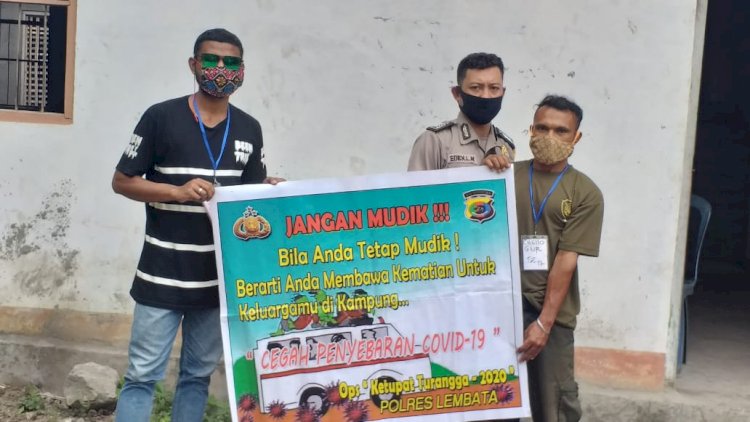 Bhabinkamtibmas Desa Bean Sampaikan Himbauan Serta Deklarasi Terkait Antisipasi Penyebaran Covid-19 Kepada Warga