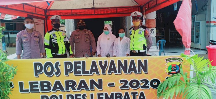 Polres Lembata Bersama Dinkes Lakukan Giat Pencegahan Virus Covid-19 Di Terminal Timur