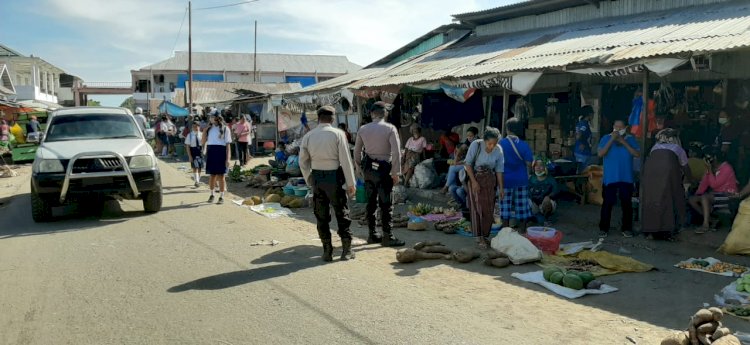 Cegah Kriminalitas Di Era Adaptasi Kebiasaan Baru, Kanit Turjawali Polres Lembata Gelar Giat Patroli