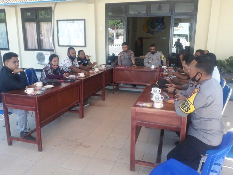 Bangun Sinergitas, Polres Lembata Ajak Coffee Morning Bareng Awak Media.