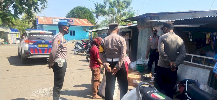 Polres Lembata Tertibkan Penggunaan Masker