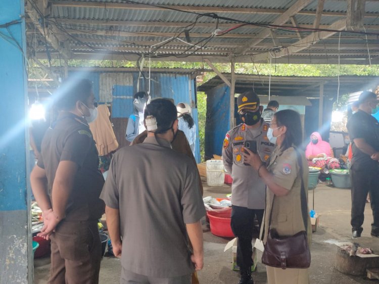 Kapolres Lembata Bersama Forkopimda Kab.Lembata Laksanakan Operasi Yustisi Protokol Kesehatan