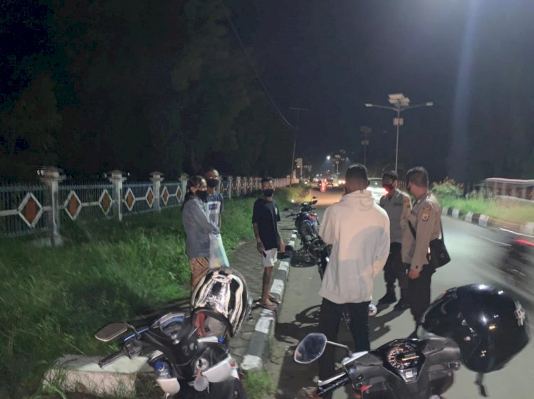 Polsek Nubatukan Rutin Laksanakan Patroli Malam dan Himbauan Protokol Kesehatan