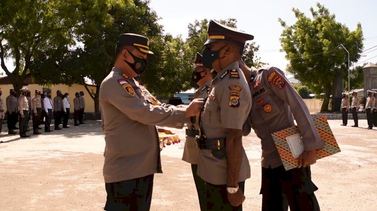 Kapolres Lembata Pimpin Langsung Giat Sertijab Kasat Reskrim Polres Lembata