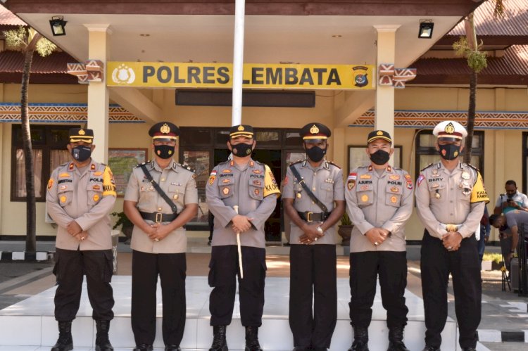 Kapolres Lembata Pimpin Langsung Giat Sertijab Kasat Reskrim Polres Lembata