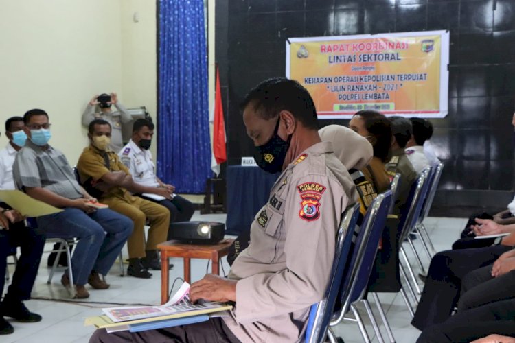 Jelang Natal Dan Tahun Baru Polres Lembata Lakukan Rapat Koordinasi Lintas Sektoral 