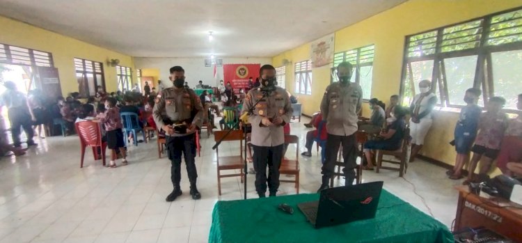 Kapolres Lembata Hadiri Zoom Meeting Vaksinasi Covid-19 bersama Kapolri