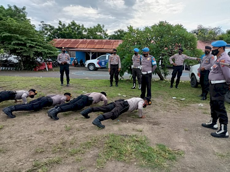 Tingkatkan Kedisiplinan Personel Si Propam Polres Lembata Lakukan Operasi Gaktiblin Anggota.