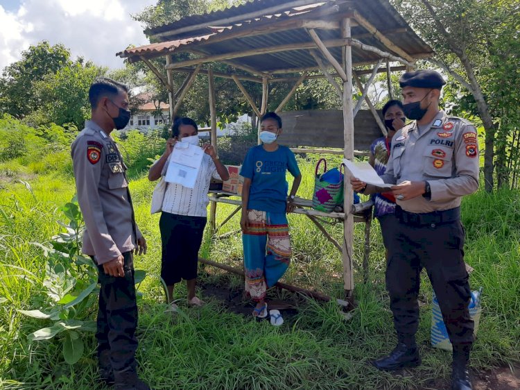 Ops Aman Nusa II, Personel Polsek Nagawutung Terus Tingkatkan Patroli Dialogis, Himbauan Kamtibmas dan Protkes.