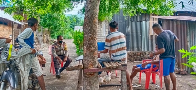 Ops Aman Nusa II, Tingkatkan Disiplin Protkes Bhabinkamtibmas Lakukan Patroli Dialogis.