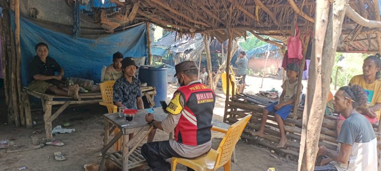 Ops Aman Nusa II, Bhabinkamtibmas Minta Warga Tingkatkan Kewaspadaan.