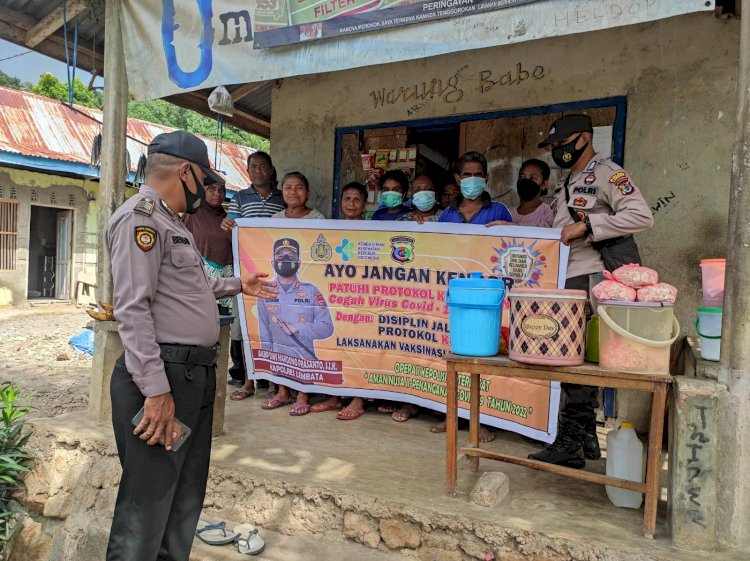 Penanggulangan Covid-19 Polsek Buyasuri Tingkatkan Himbauan Protkes.