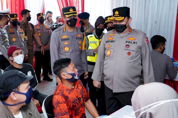 Tinjau Pos Pam, Polri Paparkan Upaya Wujudkan Mudik Aman dan Sehat