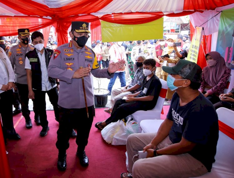 Cek Rest Area KM 57, Kapolri Imbau Pemudik Manfaatkan Layanan Posko Mudik