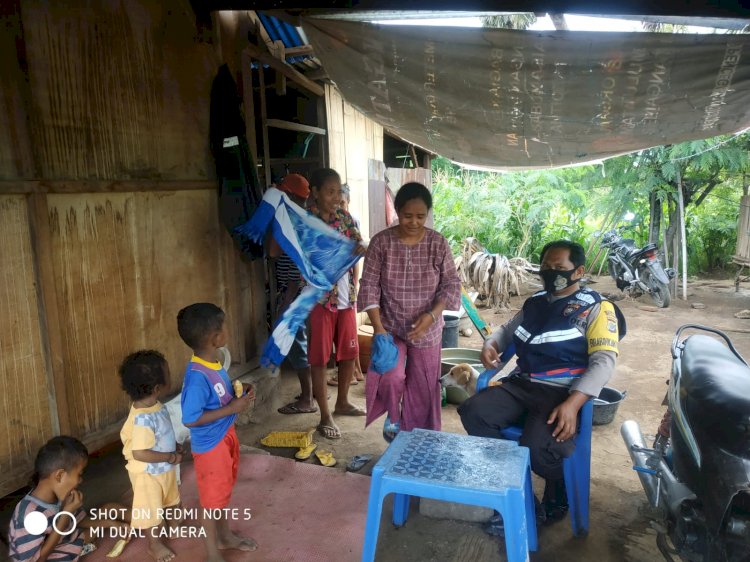 Bhabinkamtibmas Desa Kolipadan Rutin Sambangi Warga Binaannya.