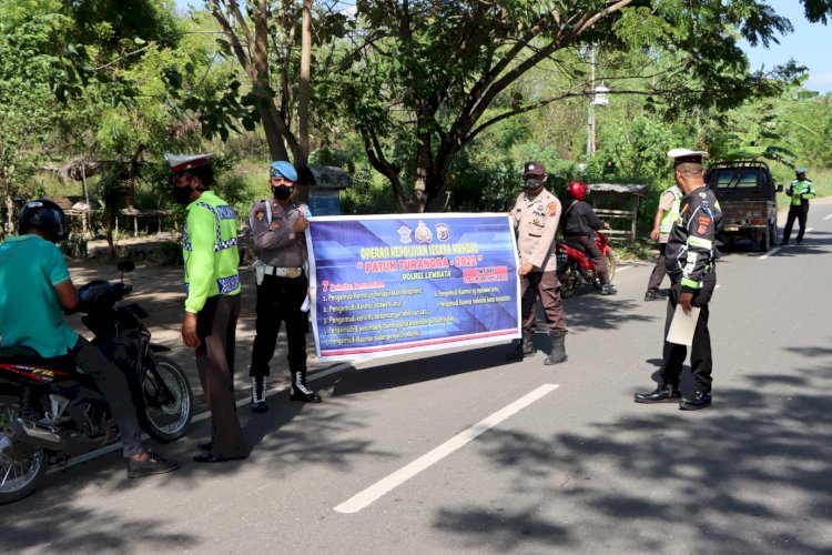 HUT Bhayangkara, Satlantas Polres Lembata Tingkatkan Penertiban Kendaraan Bermotor Dalam Ops Patuh Turangga 2022.
