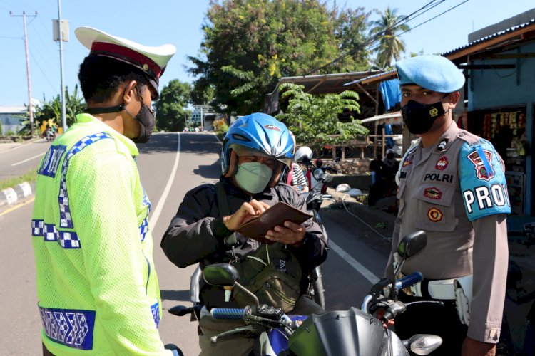 OPS Patuh Turangga, Satlantas Polres Lembata Tingkatkan Penertiban Kendaraan