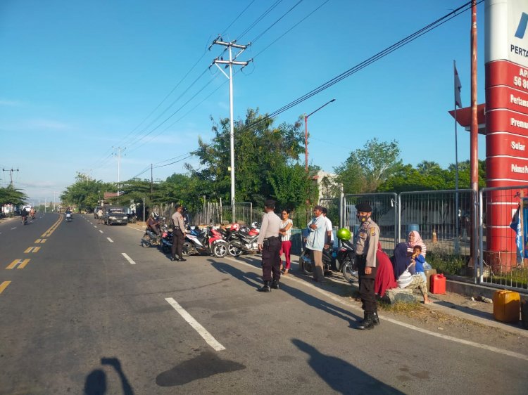 Satuan Samapta Polres Lembata Tingkatkan Patroli Dialogis Dan Himbauan Kamtibmas.