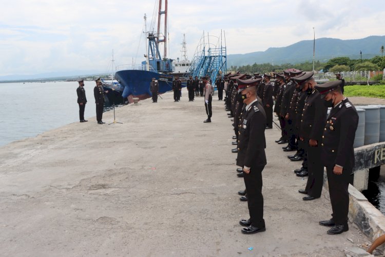 Kapolres Lembata Pimpin Upaca Peringati Hari Pahlawan Ke-77.