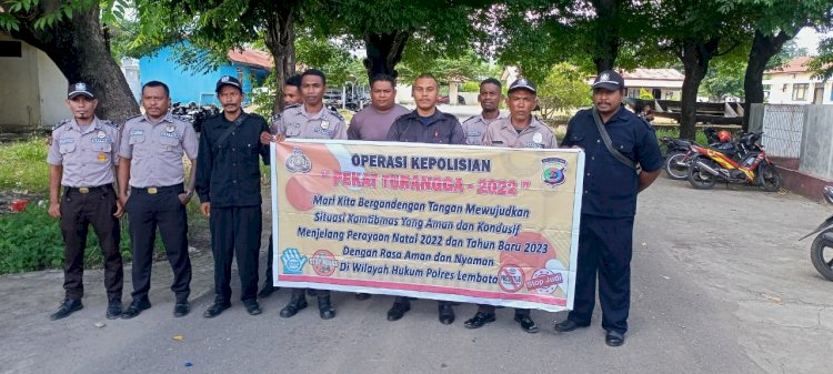 Operasi Pekat Turangga 2022, Polres Lembata Lakukan Tindakan Preventif Dan Preemtif.