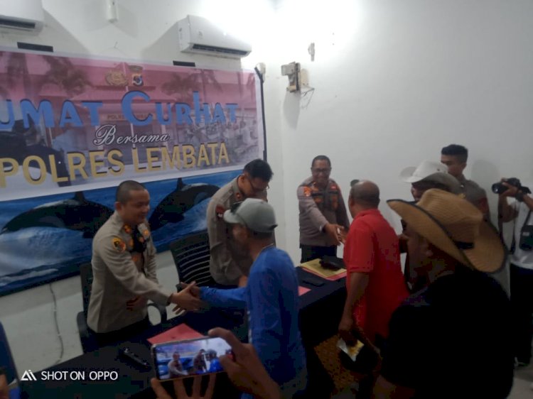 Jumat Curhat Waka Polda NTT Dan Kapolres Lembata Tatap Muka Bersama Bekuk.