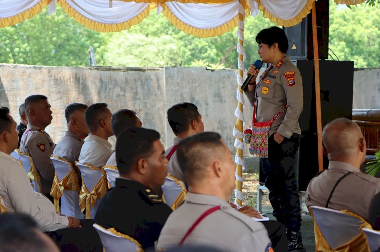 Kapolres Lembata Laksanakan Tatap Muka dengan seluruh Anggota Polres Lembata