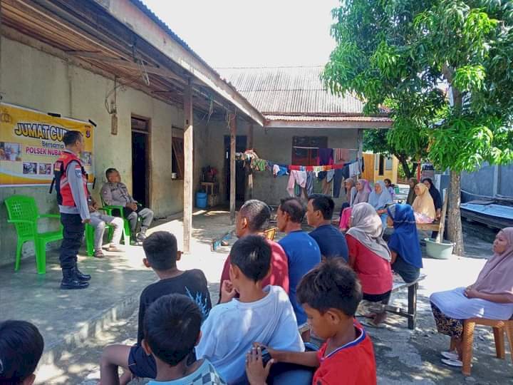 Jumat Curhat Polsek Nubatukan,Bhabinkamtibmas bersama Kanit Binmas Ajak Warga Bekerja Sama Jaga Kamtibmas