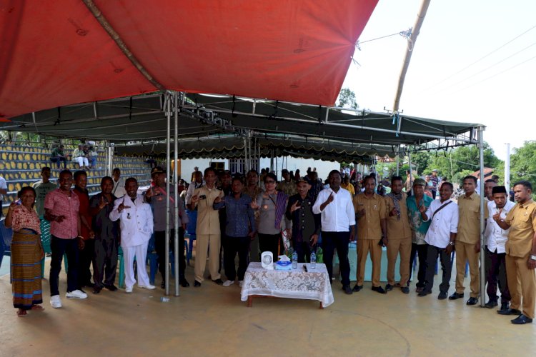 Kapolres Lembata Dengarkan Curhatan Kepala Desa Di Kecamatan Buyasuri.