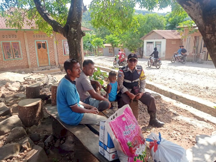 Pererat Silaturahmi Bhabinkamtibmas Sambangi Warga Binaan.