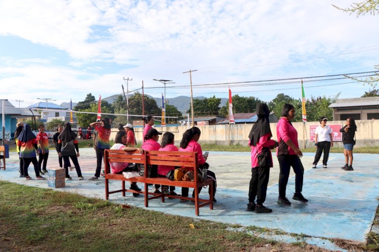 Perkuat Sinergitas, TNI-POLRI Di Lembata Lakukan Senam Bersama dan Volly Ball