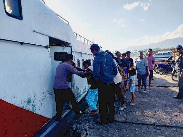 Ini yang di lakukan anggota KPPP laut saat lakukan pengamanan pelabuhan