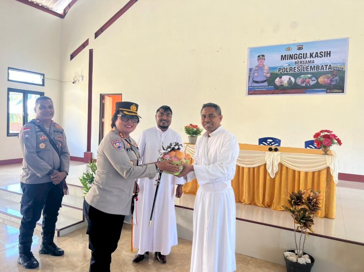 Kapolres Lembata  Melaksanakan Kegiatan Minggu Kasih Bersama Para Tokoh Agama