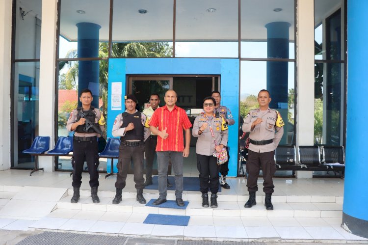 Kapolres Lembata mengecek langsung anggota pada ruangan kerja dan pengamanan obyek vital