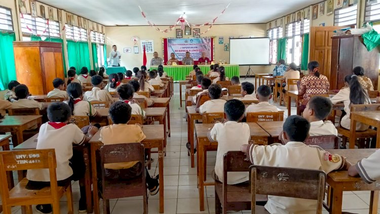 Polsek Nubatukan Berikan Sosialisasi Aturan DI SDK II Lewoleba