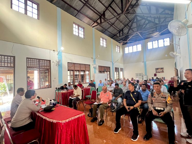 Penguatan Kemitraan, Kapolres Lembata bersinergi bersama seluruh Pastor dan Frater se kabupaten Lembata